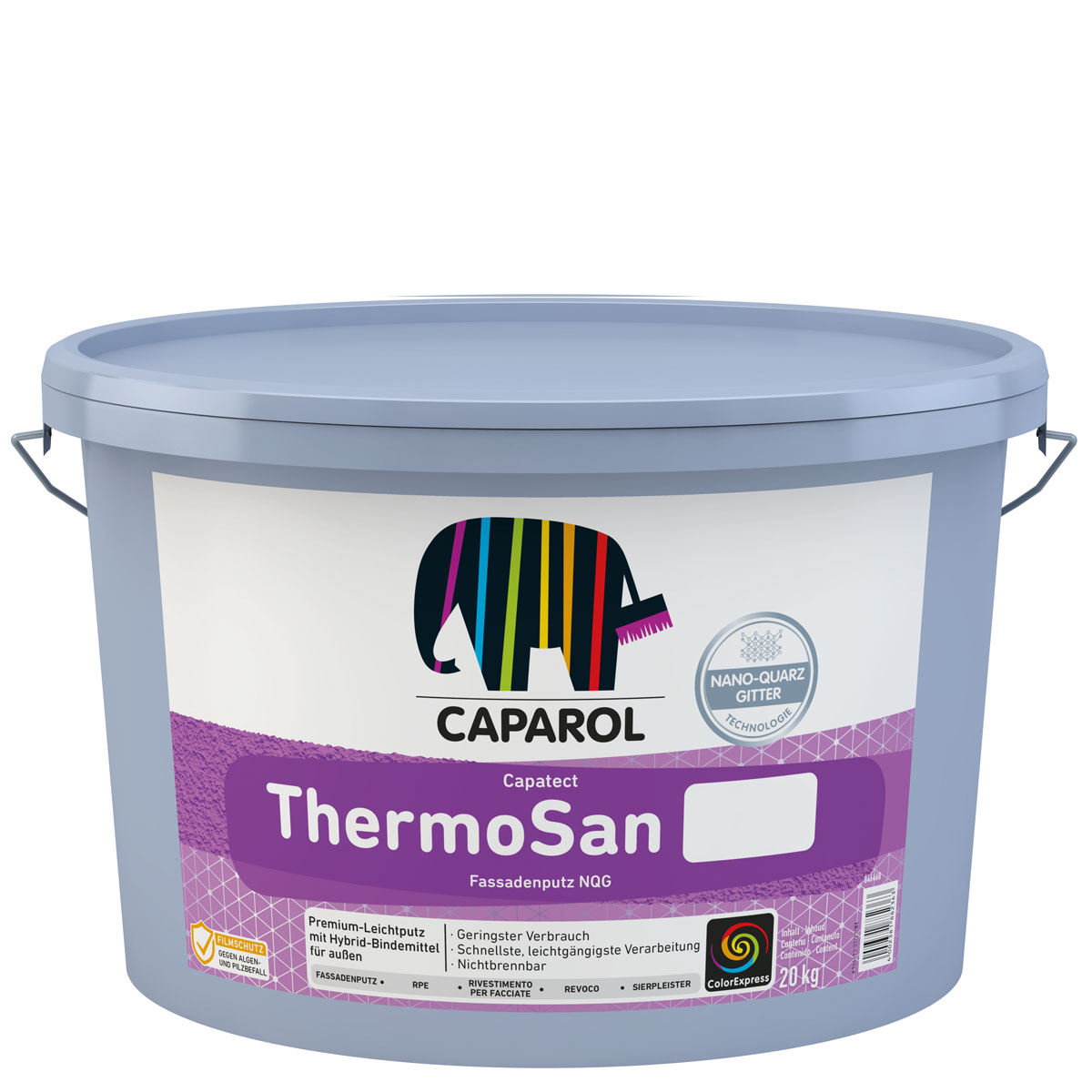 Caparol Capatect ThermoSan Fassadenputz K15 (1,5 mm) 20kg weiß, Außenputz, Strukturputz