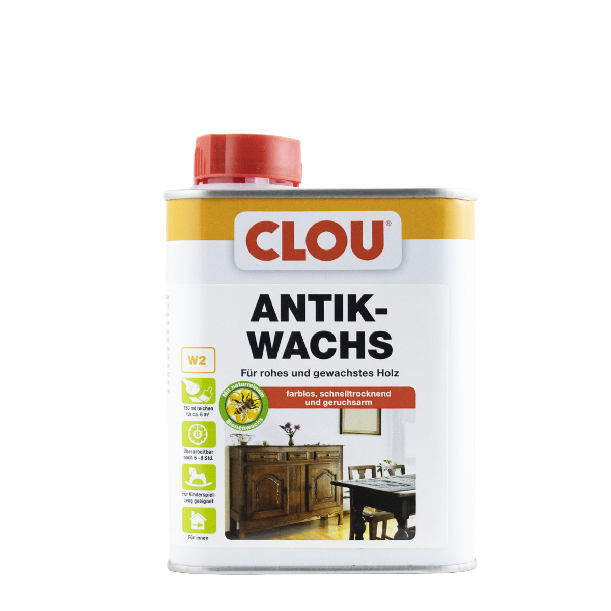 Clou Antikwachs W2 750ml, farblos