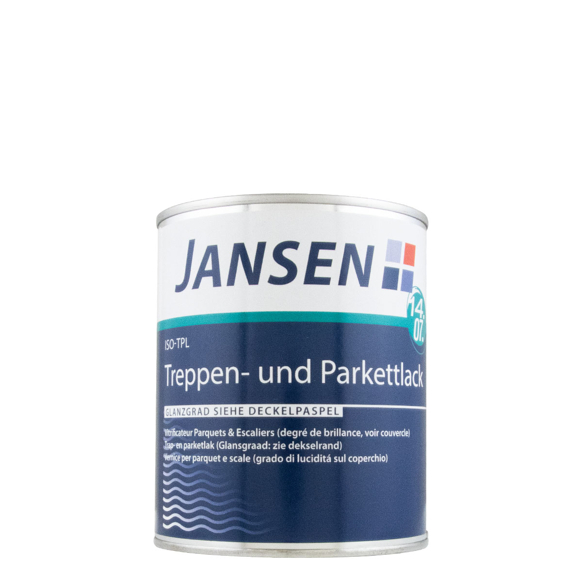 Jansen ISO-TPL Treppen- und Parkettlack weiß 750ml halbmatt, Treppenlack