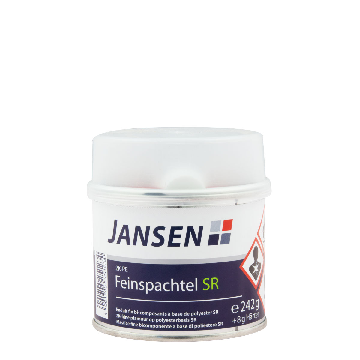 Jansen 2K-PE Feinspachtel SR 250g weiss