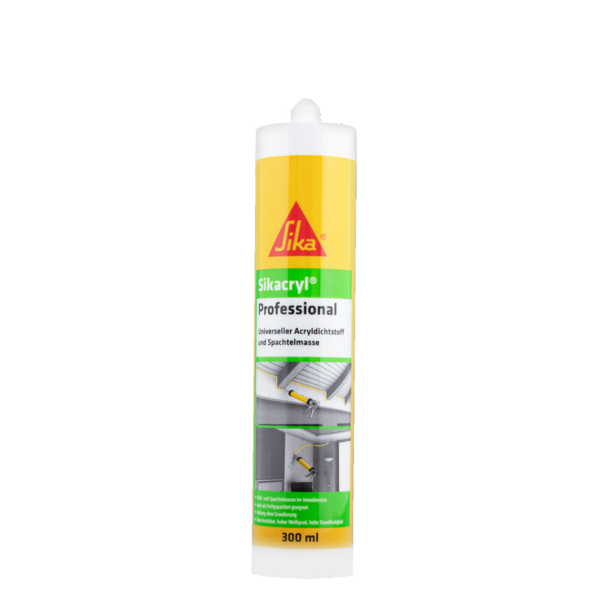Sikacryl Professional weiß 300ml Kartusche, Acryl