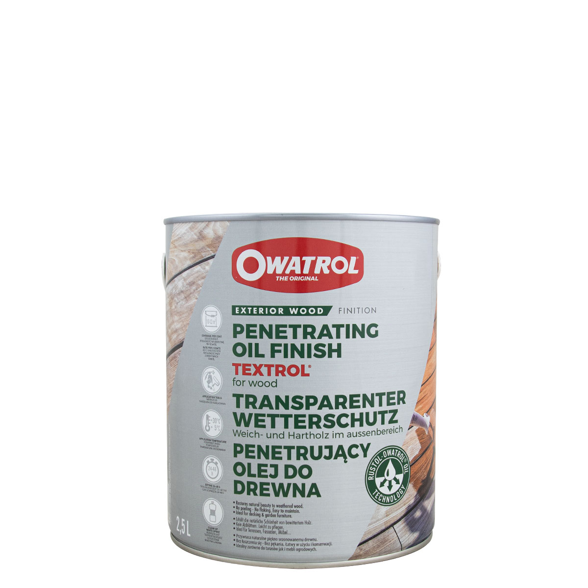 Owatrol Textrol farblos 2,5L transparenter Wetterschutz