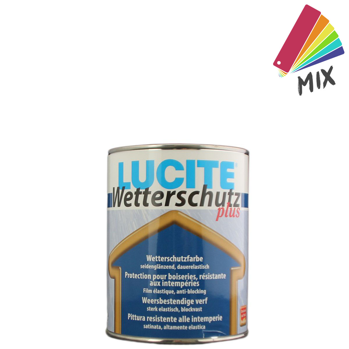 Lucite 152 Wetterschutz Plus wunschfarbton 1L Wetterbest. Dispersionslack, seidenglänzend