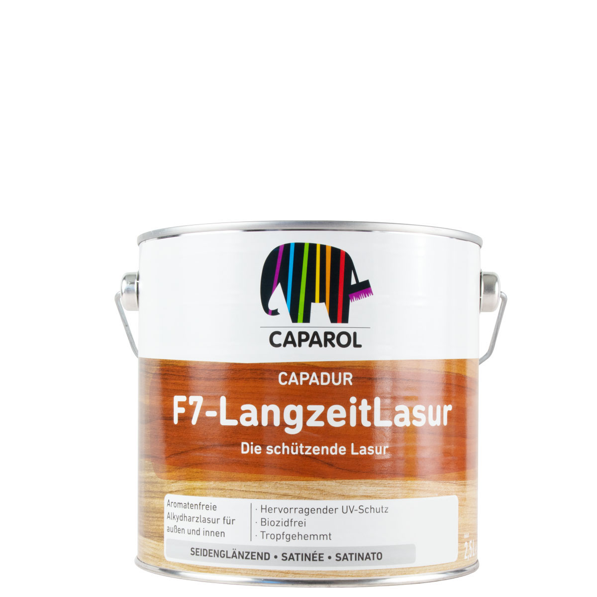 Caparol CapaWood F7-Longlife 2,5l, Palisander, Holzlasur, Alkydharz