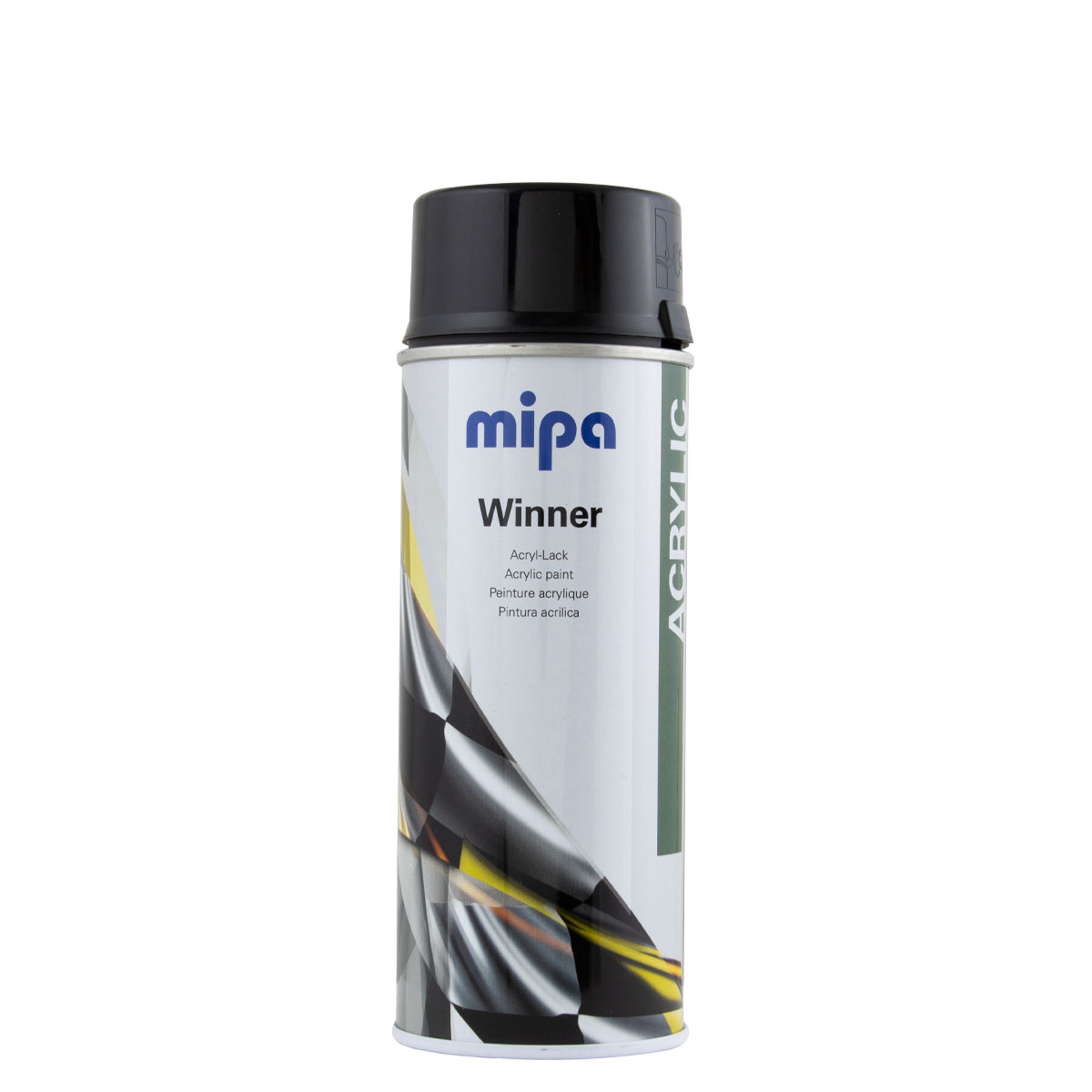 Mipa Winner Spray Acryllack 400ml, schwarz glänzend