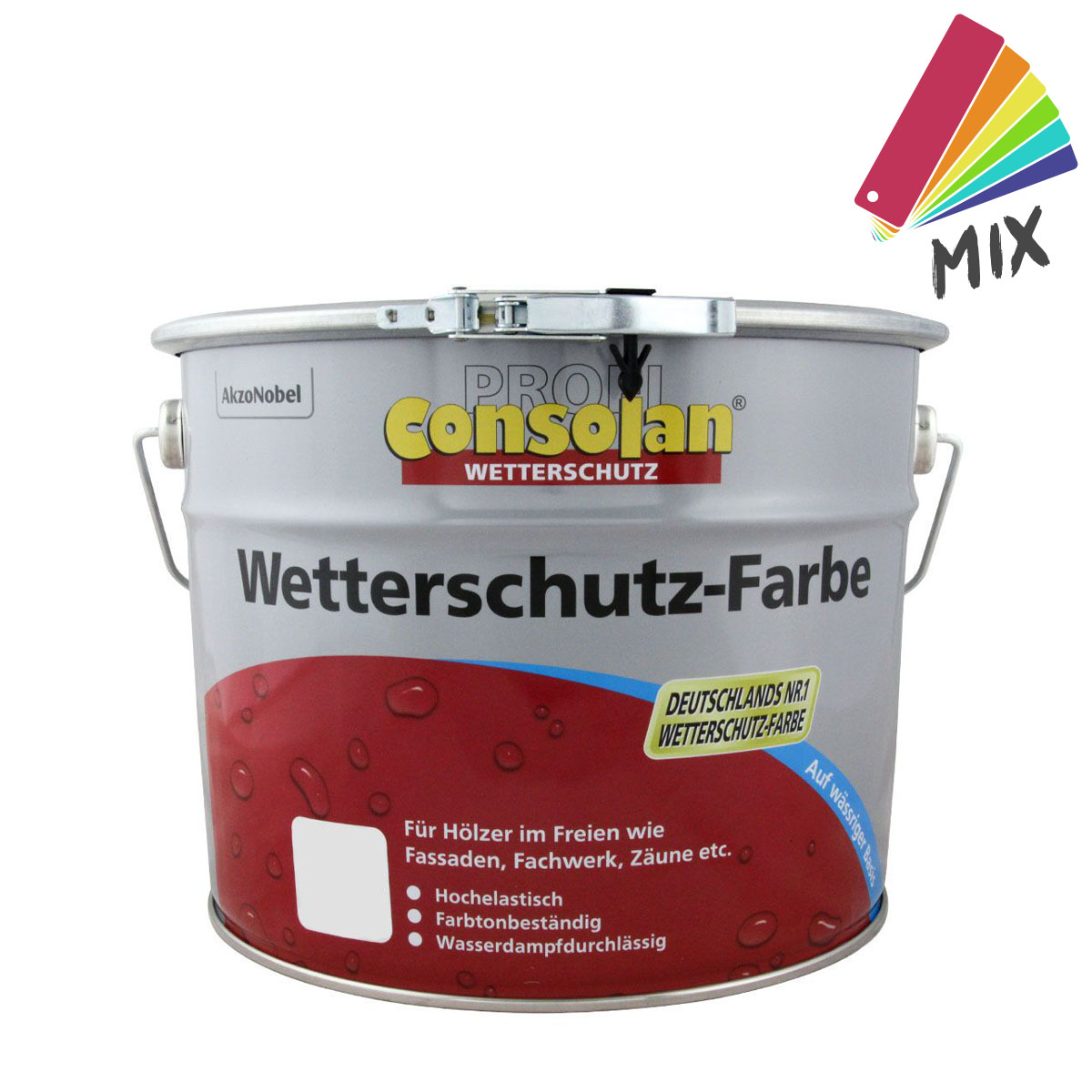 Consolan Profi Wetterschutz-Farbe 10L wunschfarbton