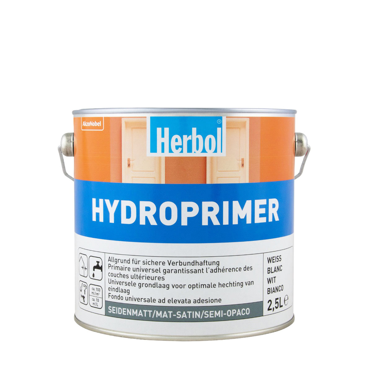 Herbol Hydroprimer 2,5L weiss Allgrund