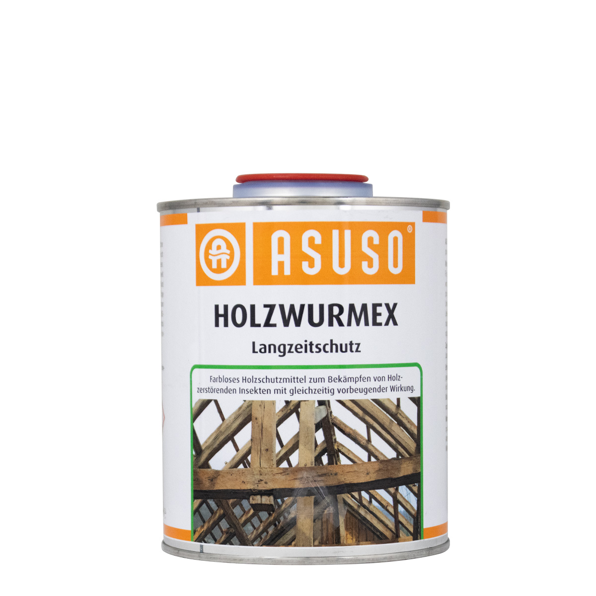 Asuso ML Holzwurm Ex 750ml, farbloses Holzschutzmittel, Holzwurmtod