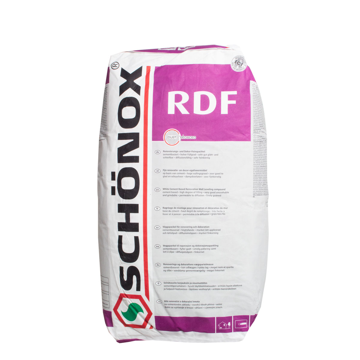 Schönox RDF 20kg, Dekor Spachtelmasse