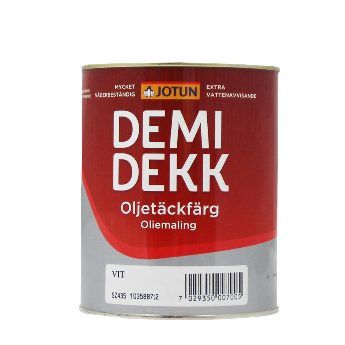 Jotun Demidekk Oljetäckfärg weiss 1L lösemittelhaltige Deckfarbe