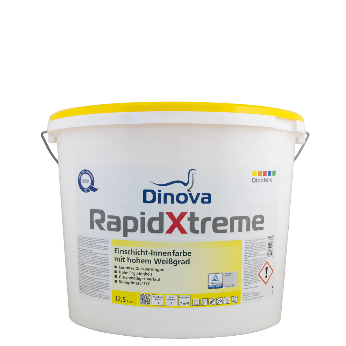 Dinova RapidXtreme 12,5L weiss, Einschicht Innenfarbe, hohem Weißgrad