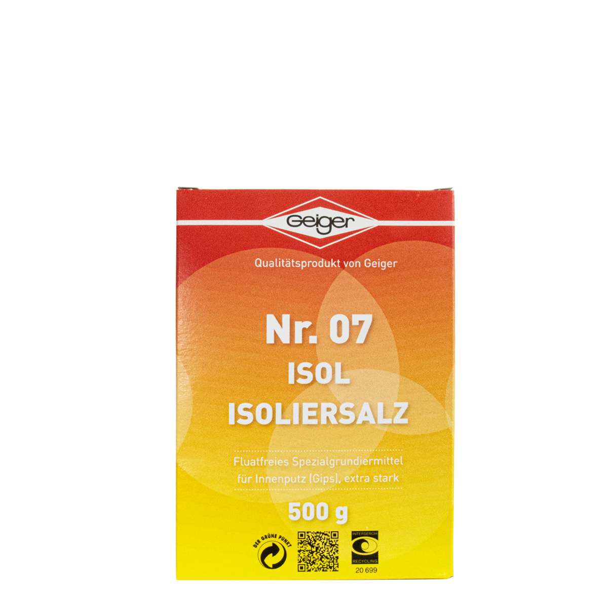 Geiger Isol Isoliersalz NR7 500g, Grundiermittel, Isoliergrund