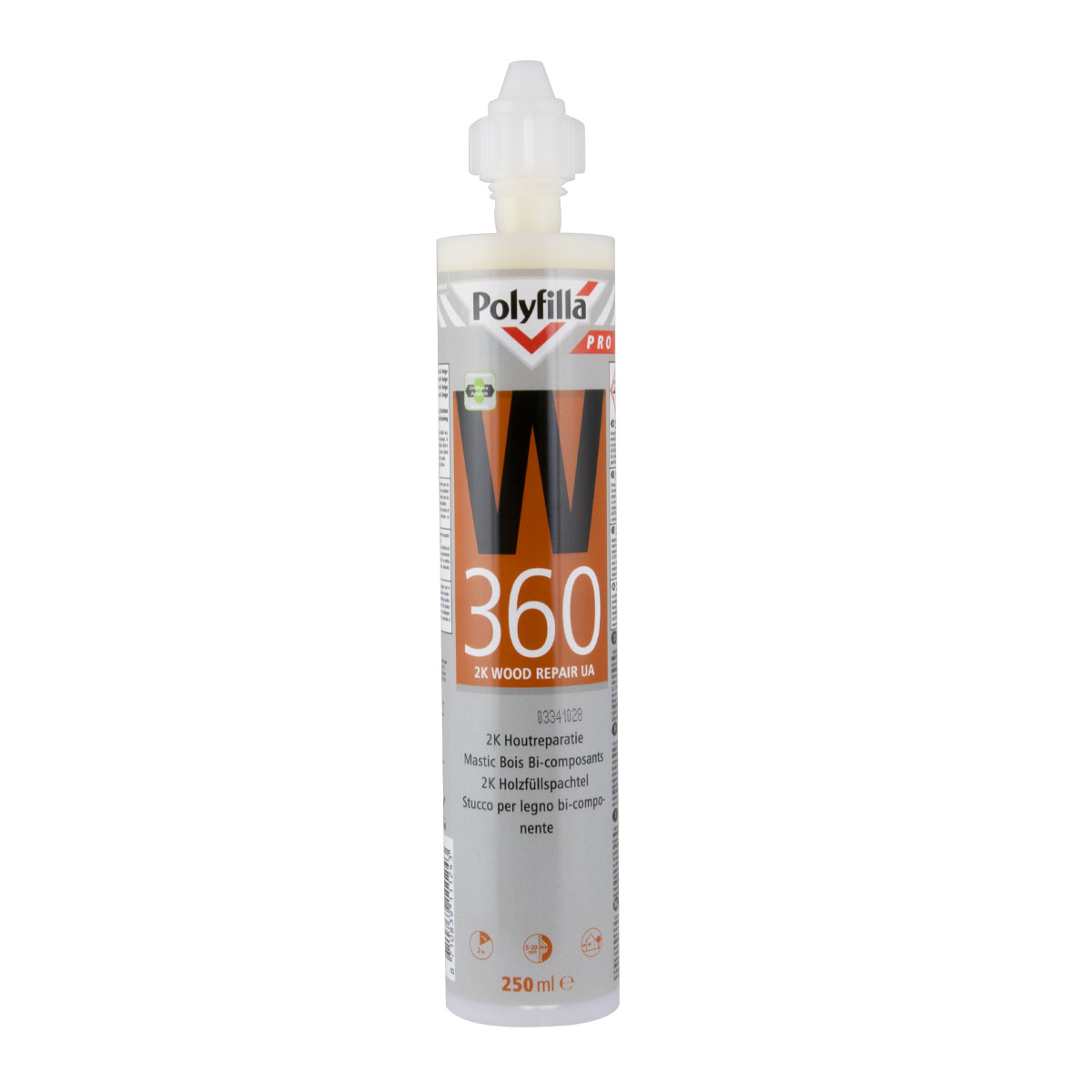 Polyfilla Pro W360 250ml, Holzreparaturmasse, Holzspachtel