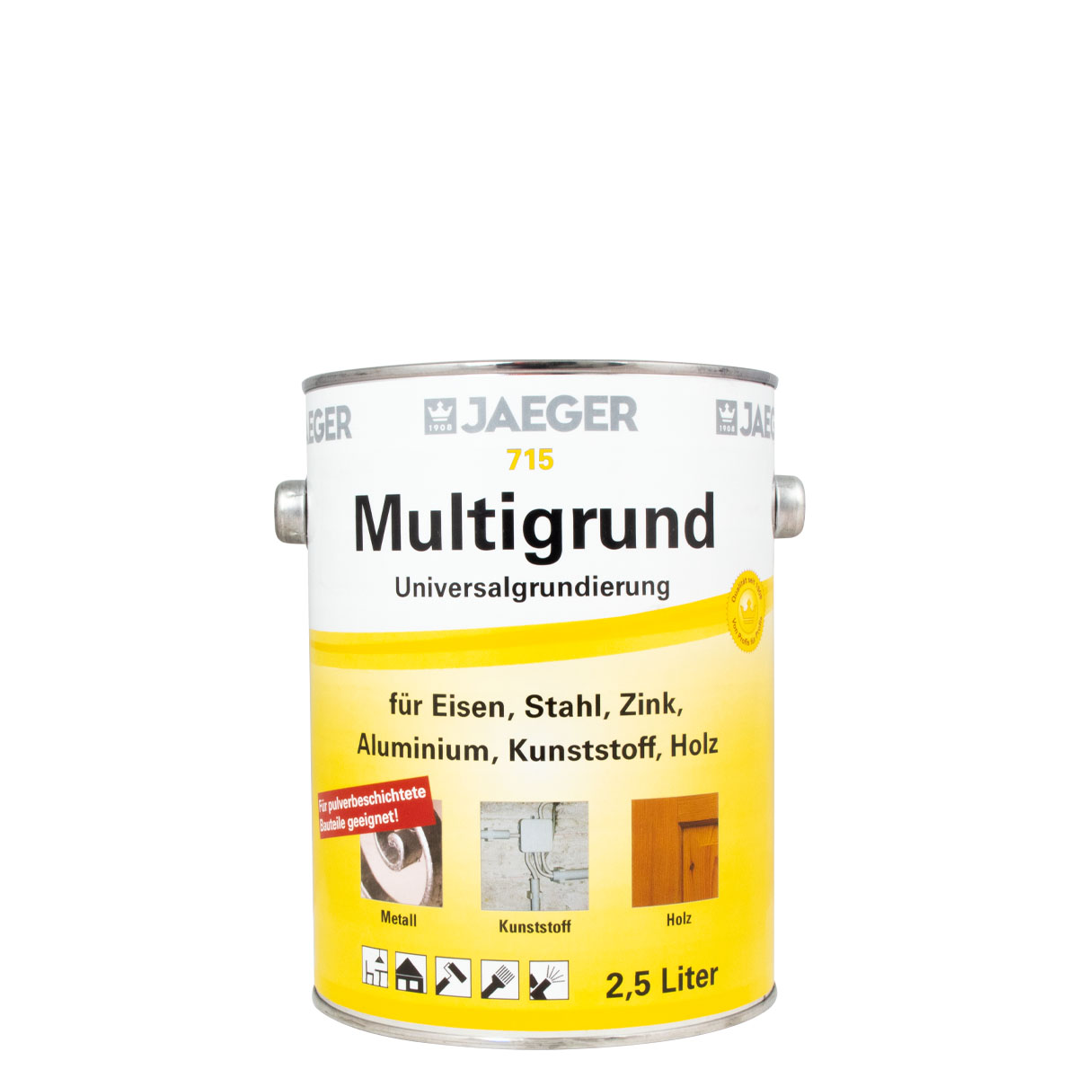 Jaeger Multigrund 715 Universalgrundierung 2,5L weiß RAL 9010, Grundierung, Haftgrund
