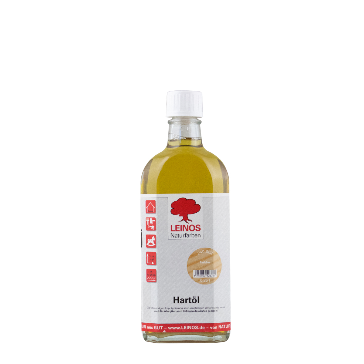 Leinos Hartöl 240 farblos 0,25L, Holzöl, Arbeitsplattenöl