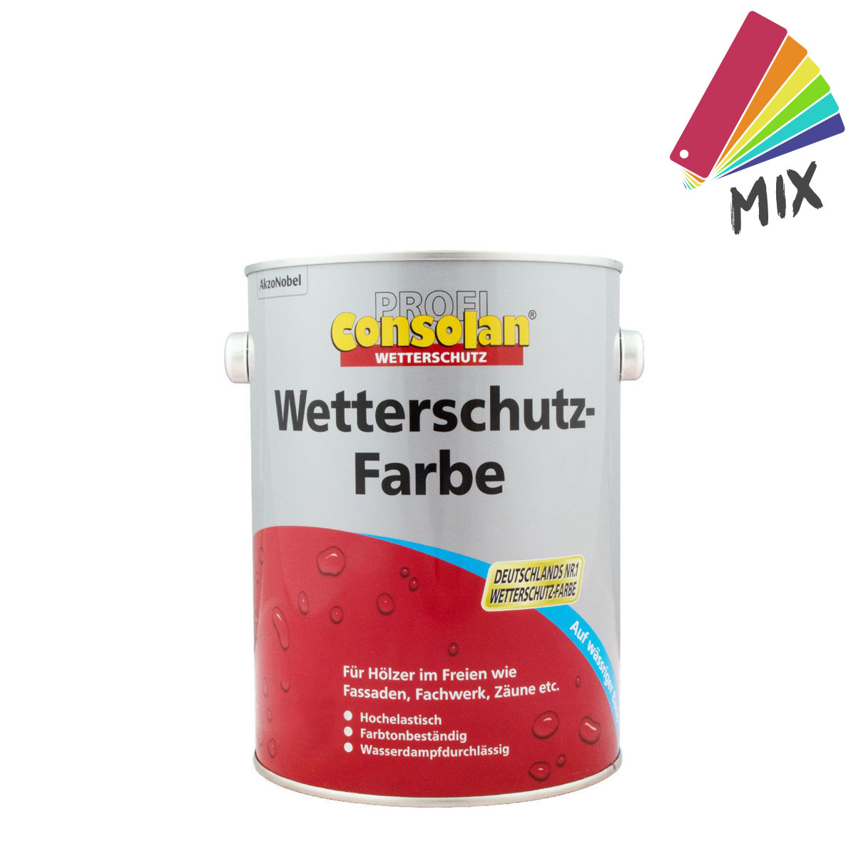 Consolan Profi Wetterschutz-Farbe 2,5L wunschfarbton