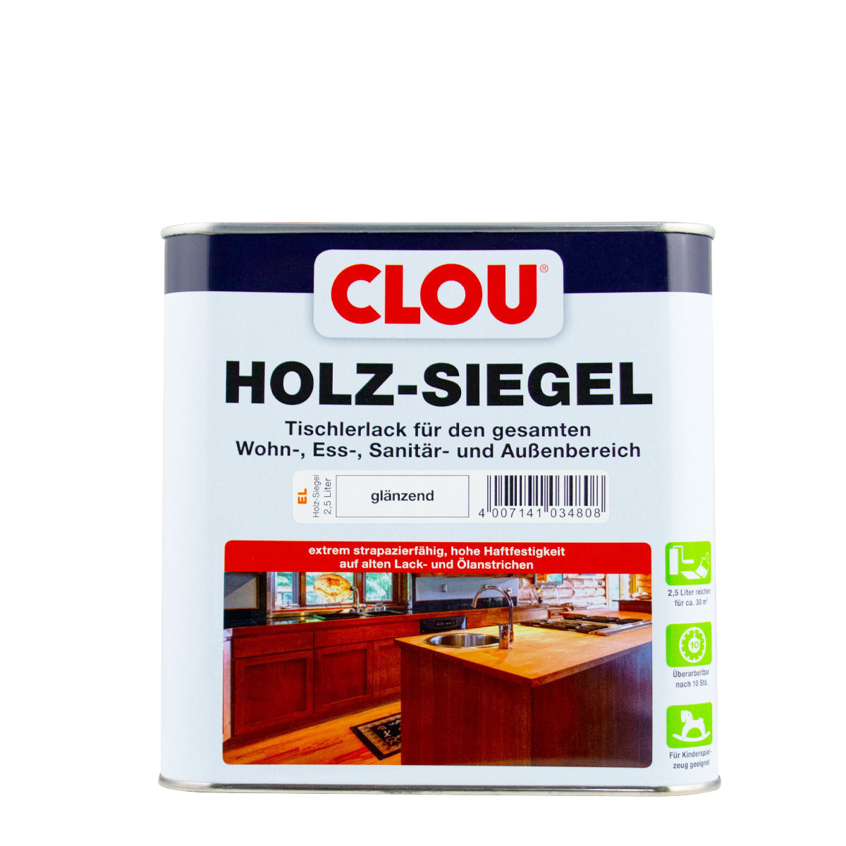 Clou EL Holzsiegel glänzend 2,5L, farblos