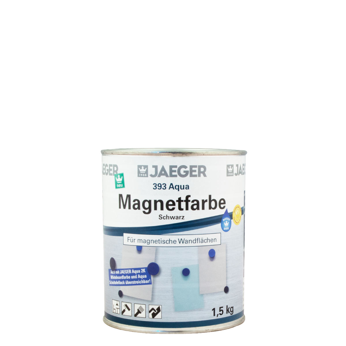 Jaeger Aqua Magnetfarbe393 1,5kg graphitgrau (alt schwarz)