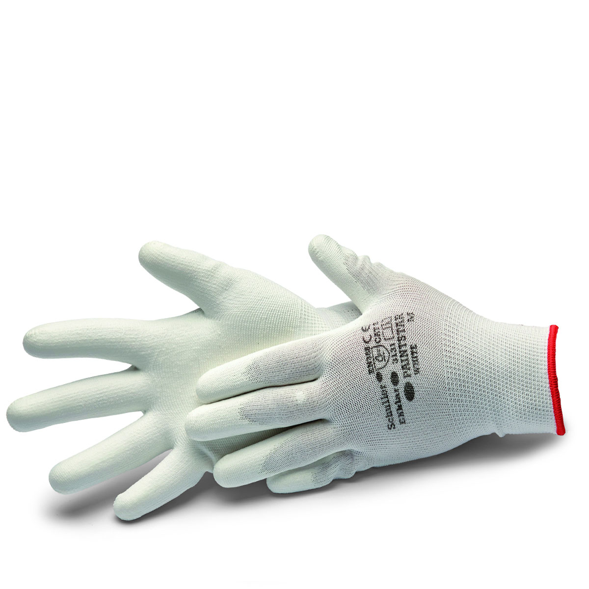 Schuller Handschuhe Paint Star weiß Größe M #42651 Malerhandschuhe, Feinstrickhandschuh