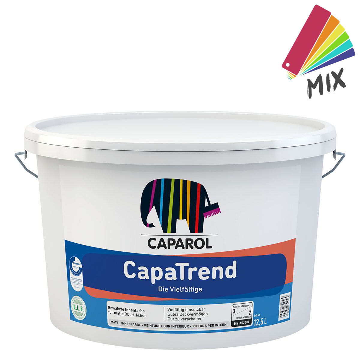 Caparol CapaTrend 12,5L wunschfarbton PG S, Innenfarbe, hochdeckend, stumpfmatt