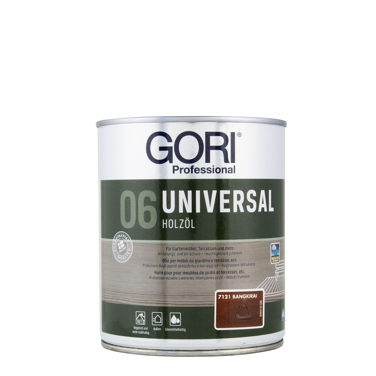 Gori 06 Universal Holzöl Bangkirai 7121 0,75L, lösemittelhaltiges Holzpflegeöl