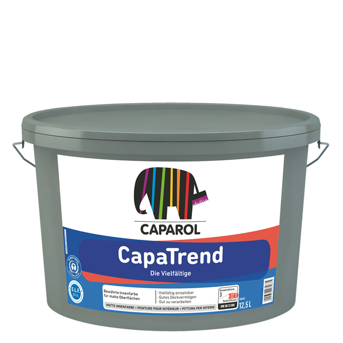 Caparol CapaTrend KF 12,5L weiß, sehr gut deckende Wandfarbe, Dispersionsfarbe