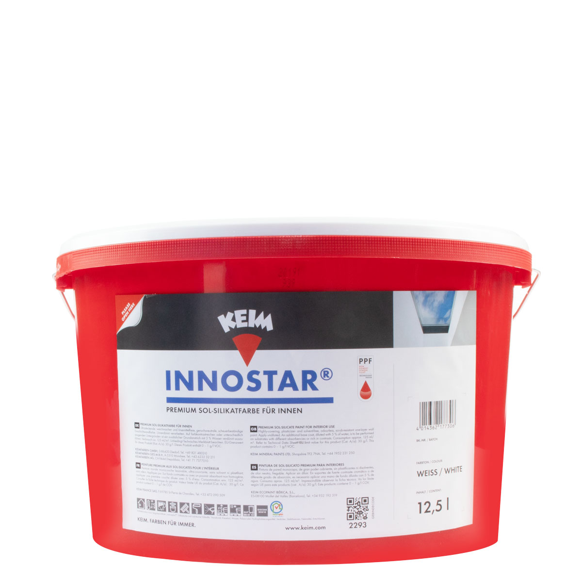 Keim Innostar 12,5L weiß, Sol Silikatfarbe, Wandfarbe