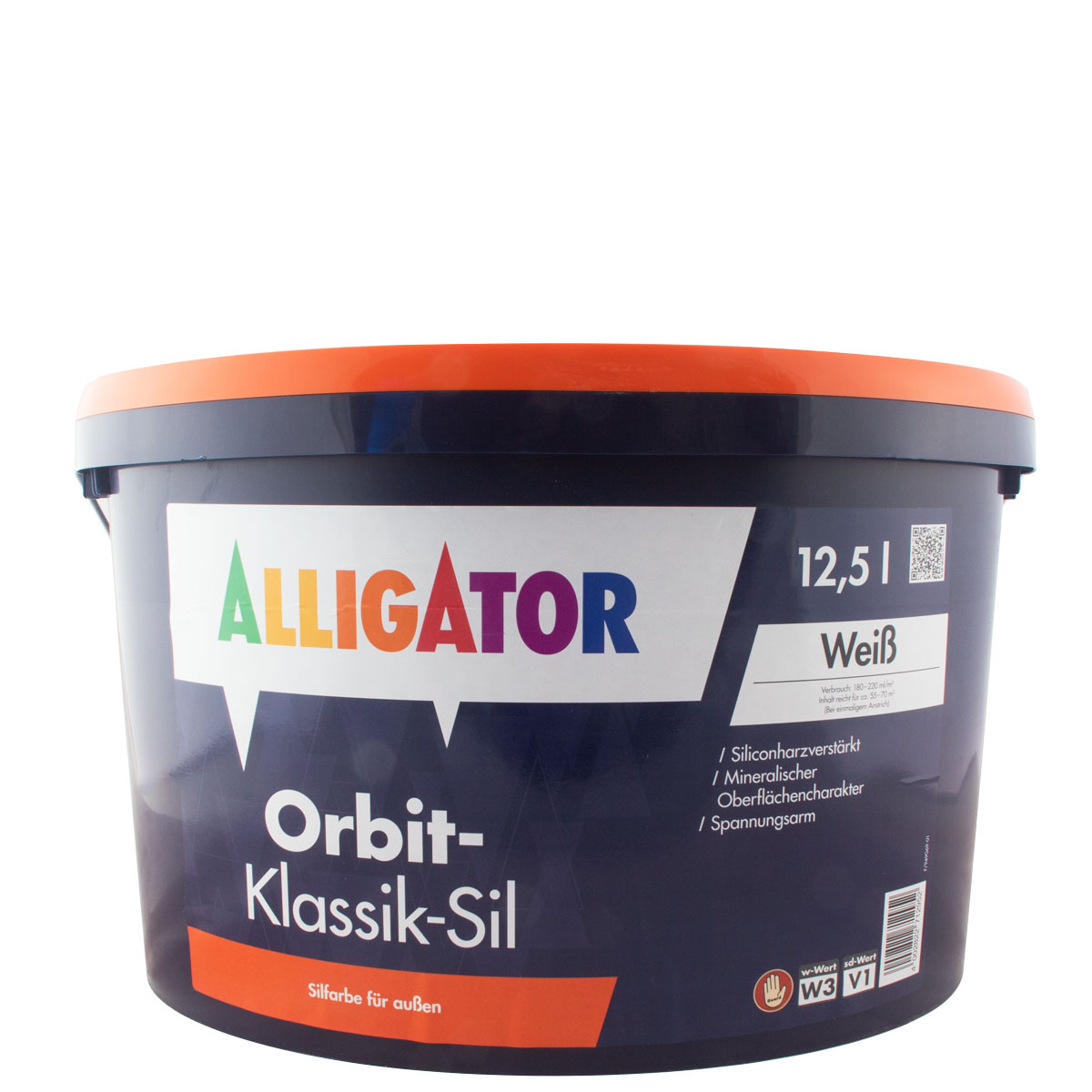 Alligator Orbit Klassik Sil 12,5L, weiß, Fassadenfarbe