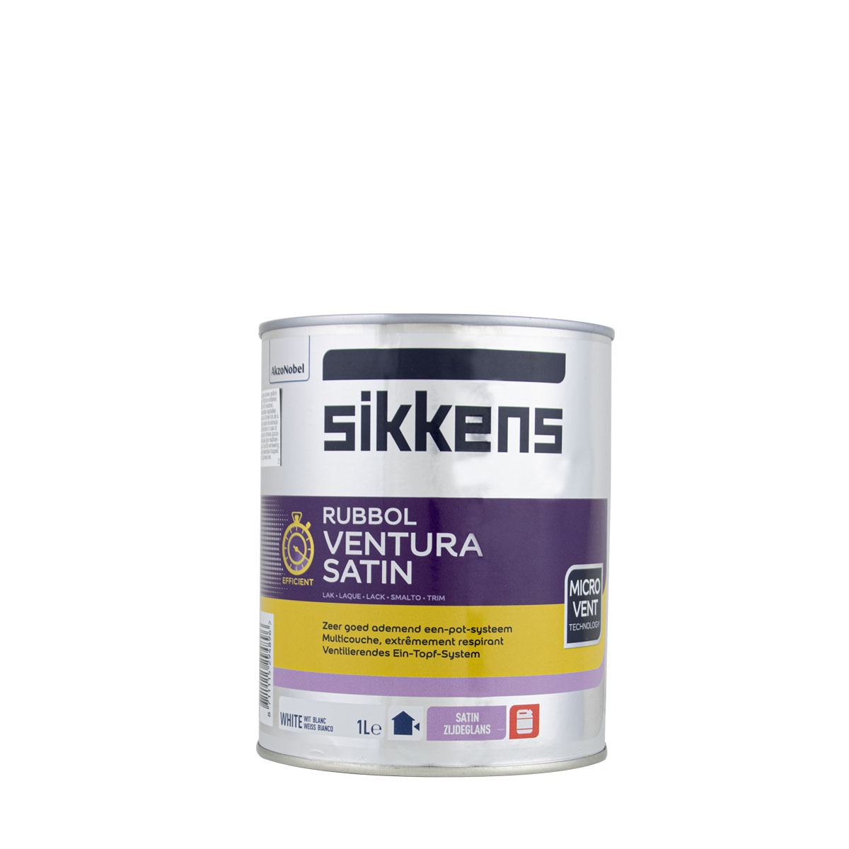 Sikkens Rubbol Ventura Satin (Plus) weiss 1L Seidenglanzlack, Fensterlack