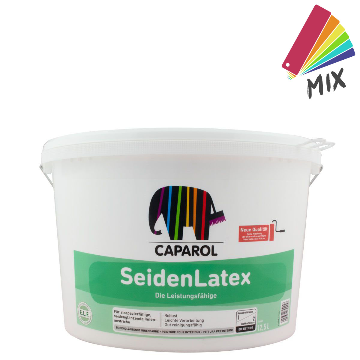 Caparol SeidenLatex MIX, strapazierfähige Innenfarbe 12,5l MIX PG A, HBW 69-40