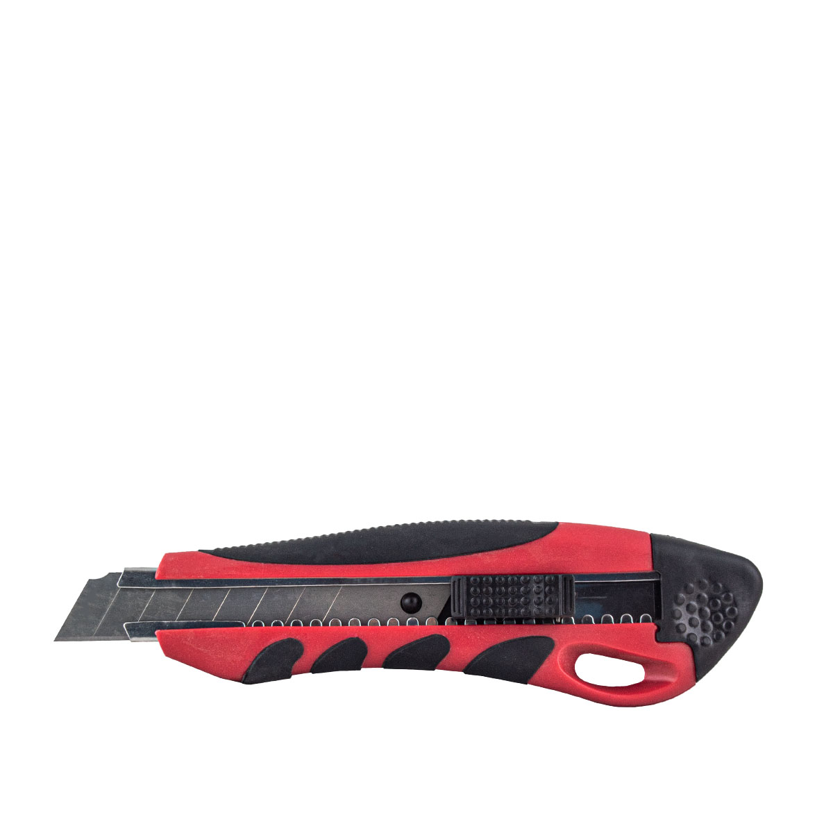 Cuttermesser Duoplast 18mm rot/schwarz mit Sicherheits-Stoptaste