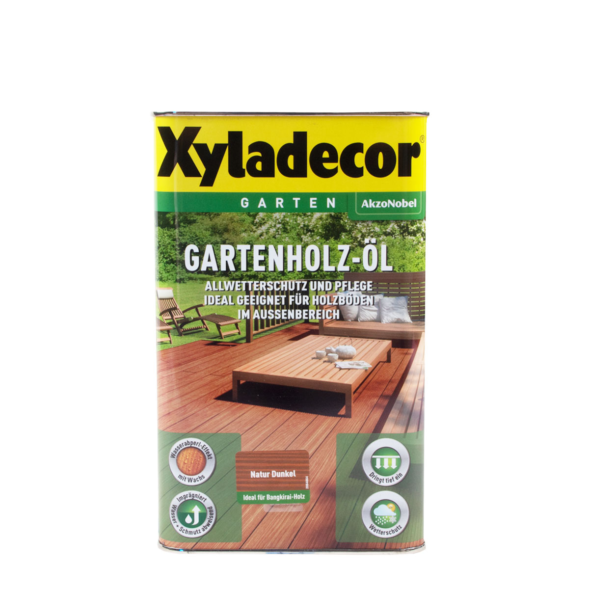 Xyladecor Gartenholz-Öl Natur Dunkel 2,5L, Holzöl