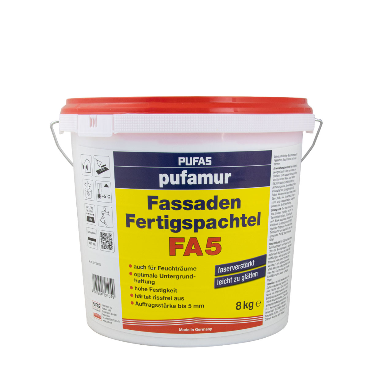 Pufas_fassaden-spachtel_FA5_8kg_gross Pufas_fassaden-spachtel_FA5_8kg_gross