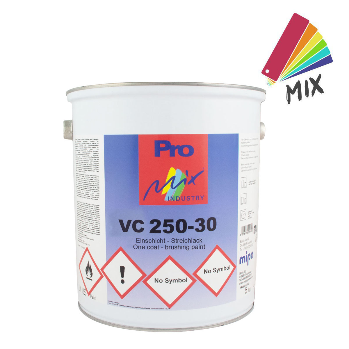 Mipa VC 250-30 1K-Einschicht-Streichlack 5kg seidenmatt PG1