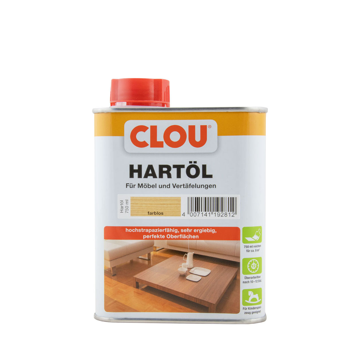 Clou Hartöl 750ml farblos, strapazierfähig, wasserabweisend