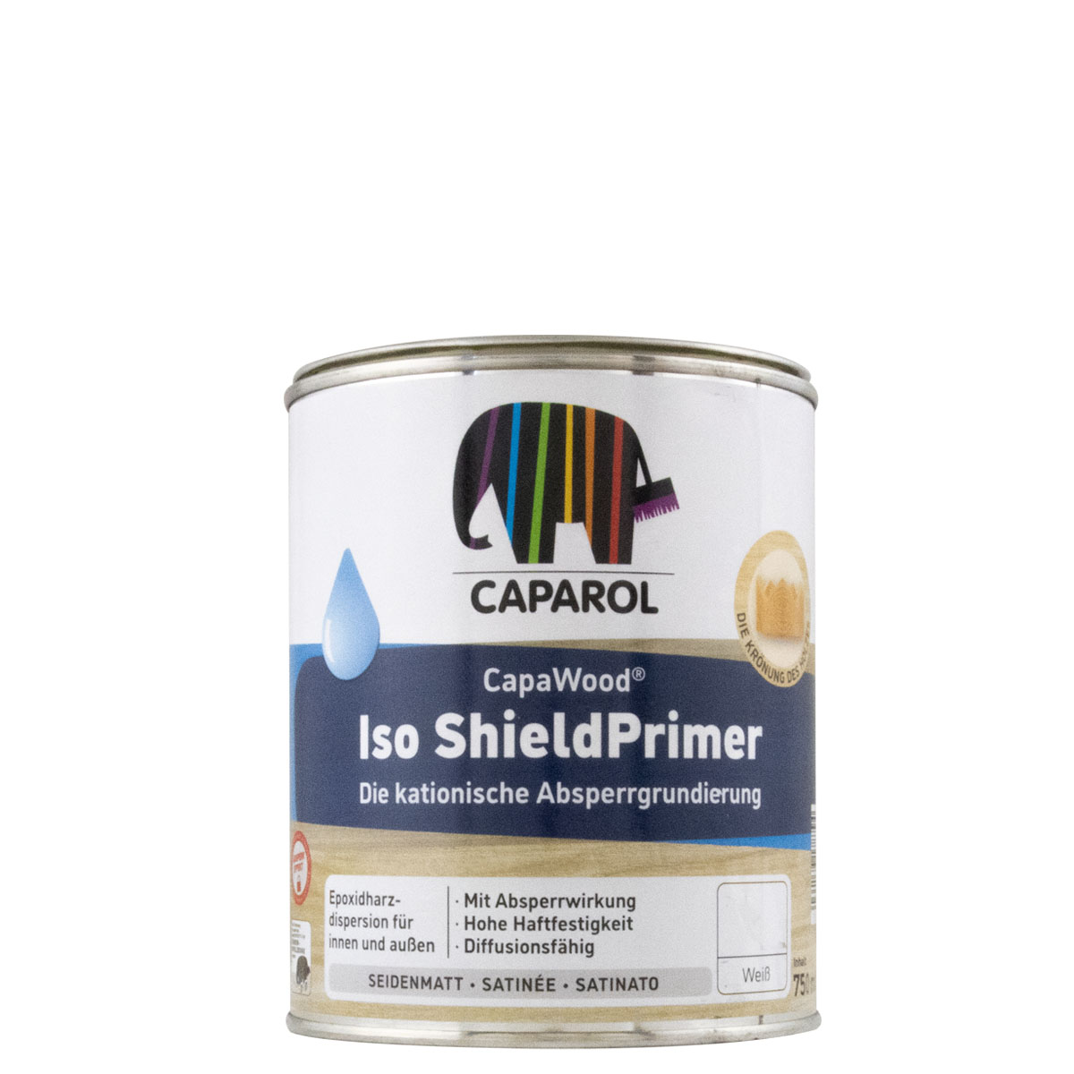 Caparol Capawood Iso ShieldPrimer (ehem. Holz IsoGrund) 0,75L weiß