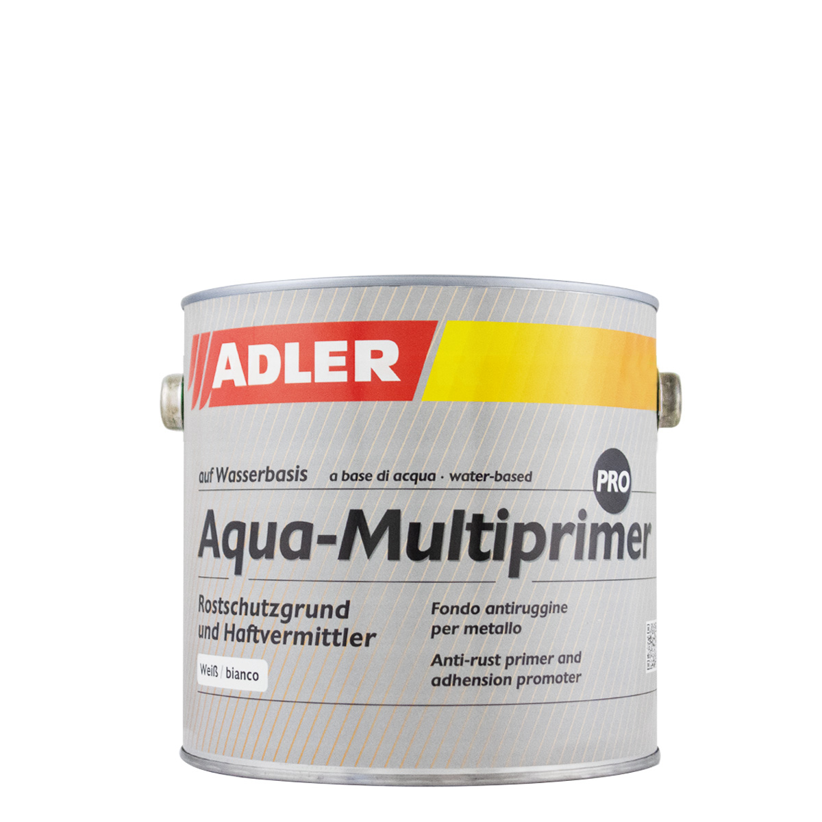Adler Aqua Multiprimer Pro weiß 2,5L, Rostschutzgrundierung & Haftvermittler