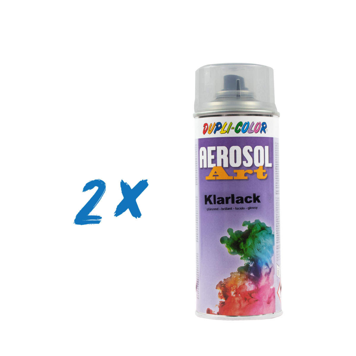 2x Dupli-Color Aerosol Art Klarlack 400ml glänzend