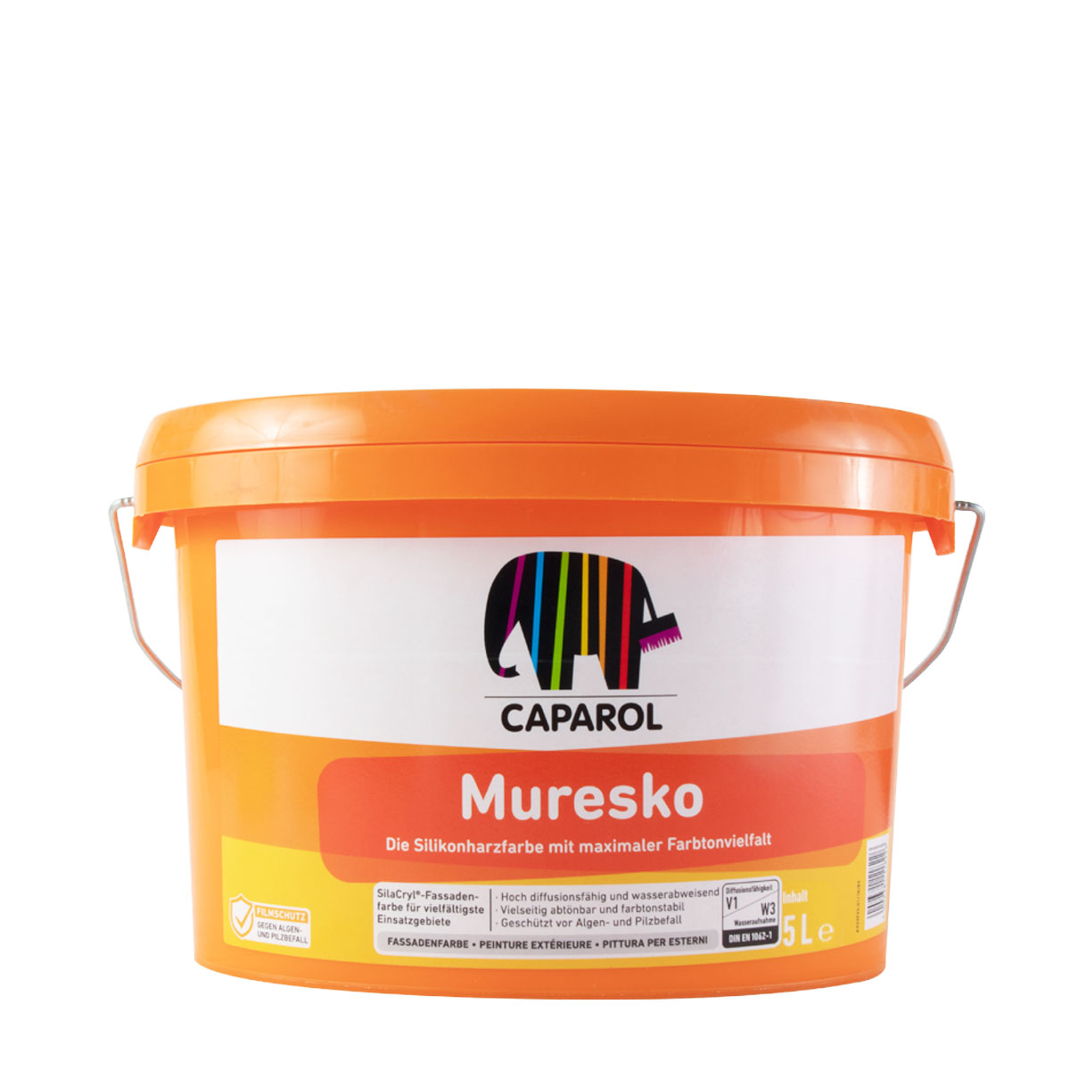 Caparol Muresko SilaCryl 5L MIX PG A , Siliconharz-Fassadenfarbe