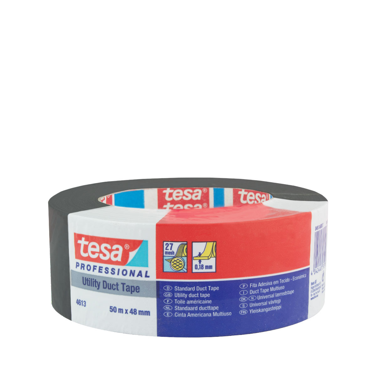 Tesa 4613 Gewebeband Duct Tape 50m x 48mm ,Panzertape ,schwarz