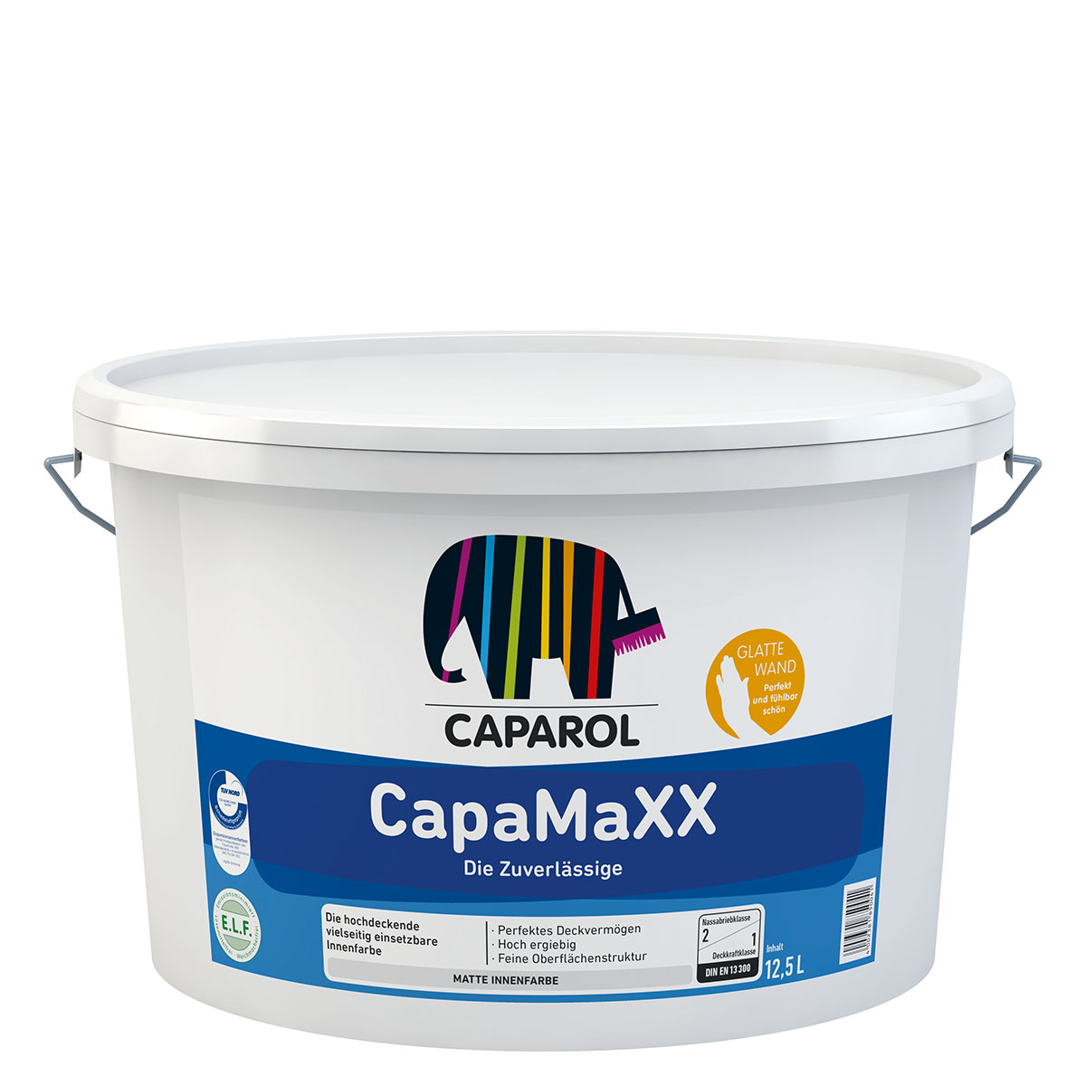 Caparol CapaMaXX 12,5L weiß, hochdeckende Wandfarbe, Dispersionsfarbe