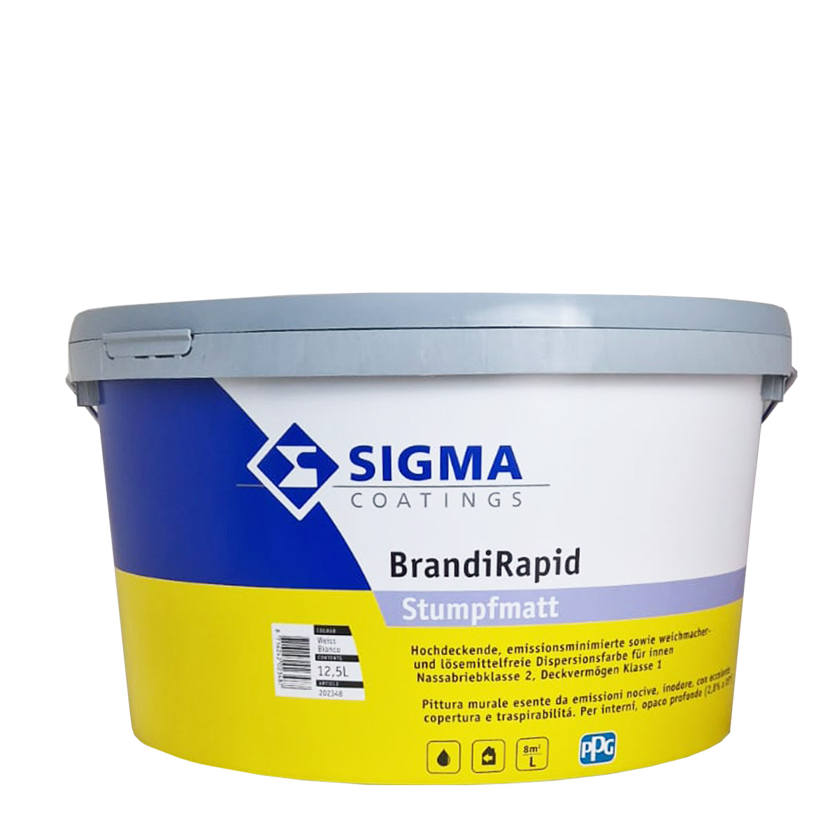 Sigma BrandiRapid 12,5L weiss, hochdeckende Innenfarbe