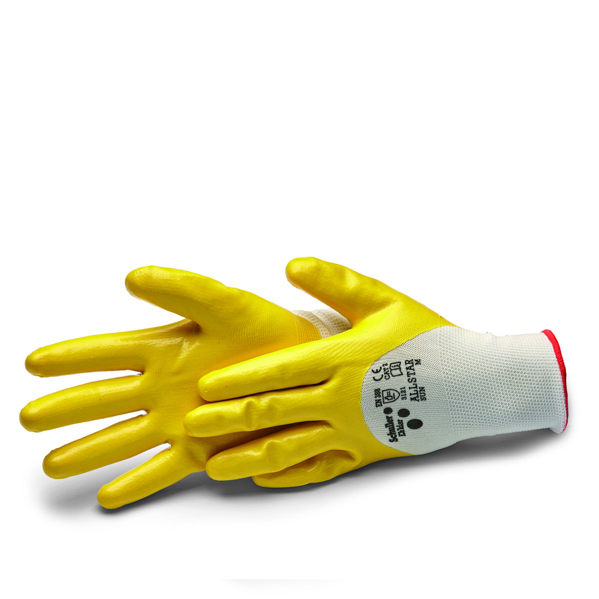 Schuller Arbeitshandschuhe Allstar Sun Größe XL #42572, Nitril Montagehandschuhe