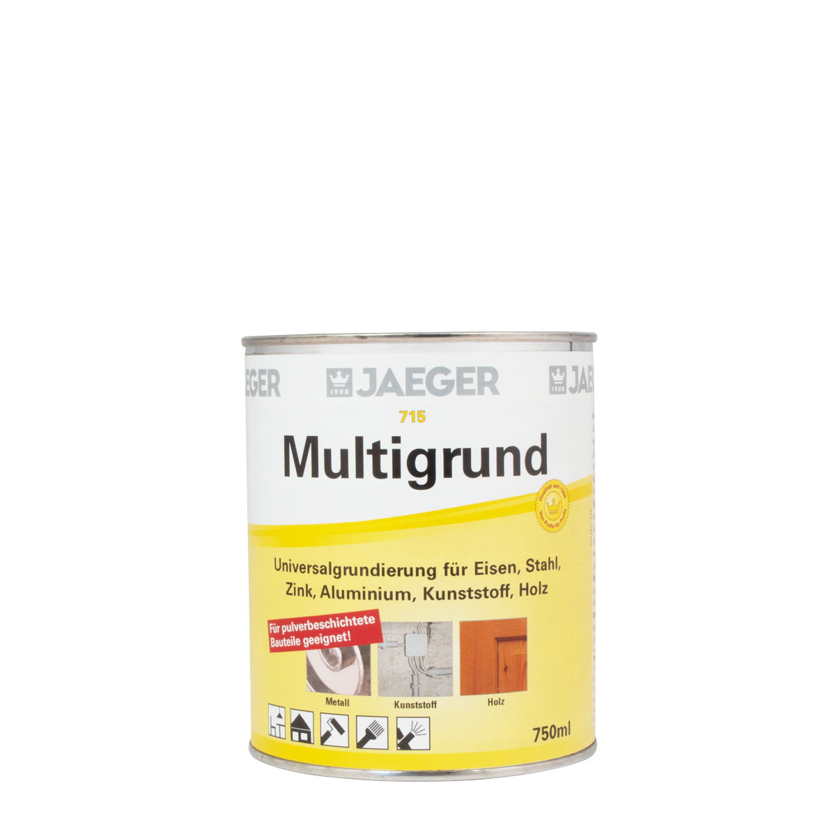 Jaeger Multigrund 715 Universalgrundierung 750ml weiß RAL 9010, Grundierung, Haftgrund