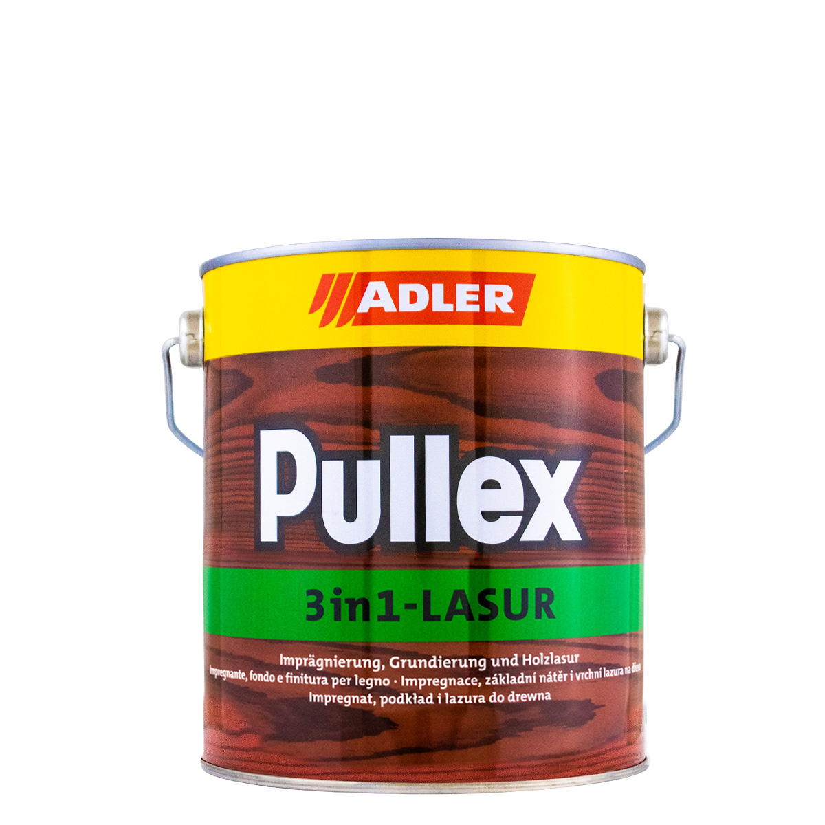 Adler Pullex 3in1 Lasur 2,5L Eiche, Holzlasur außen, Holzimprägnierung