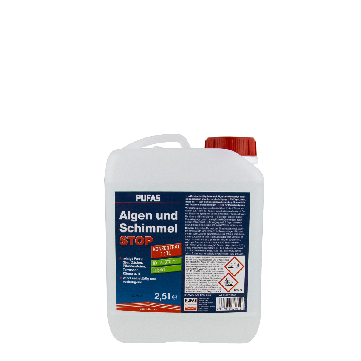 Pufas Algen- und Schimmel-STOP-Konzentrat 2,5L, chlorfrei
