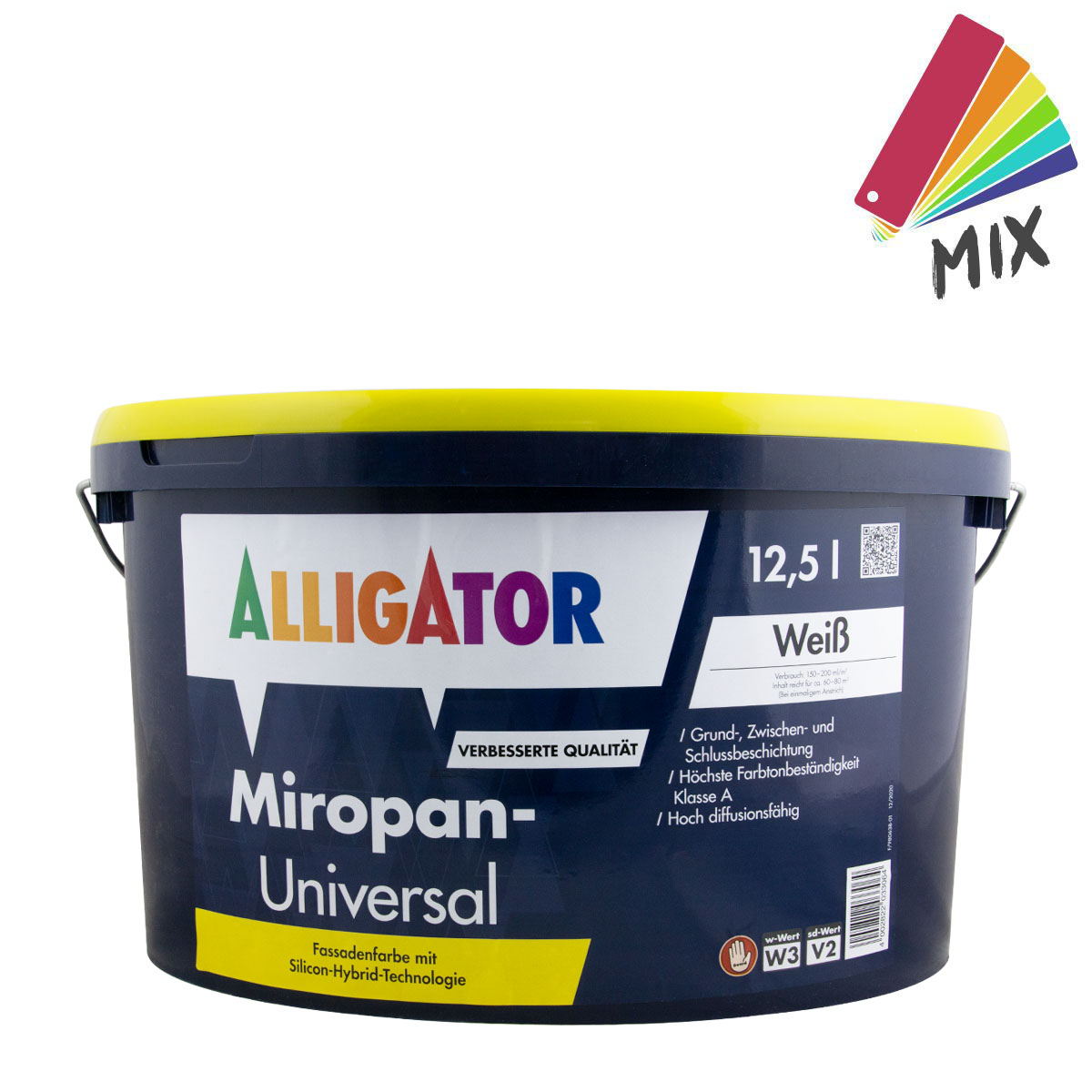 Alligator Miropan Universal 12,5L wunschfarbton PG A, Silicon-Hybrid-Technologie, Fassadenfarbe