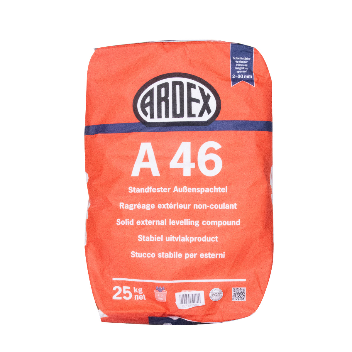Ardex A 46 25kg, standfeste Außenspachtel, Bodenspachtel