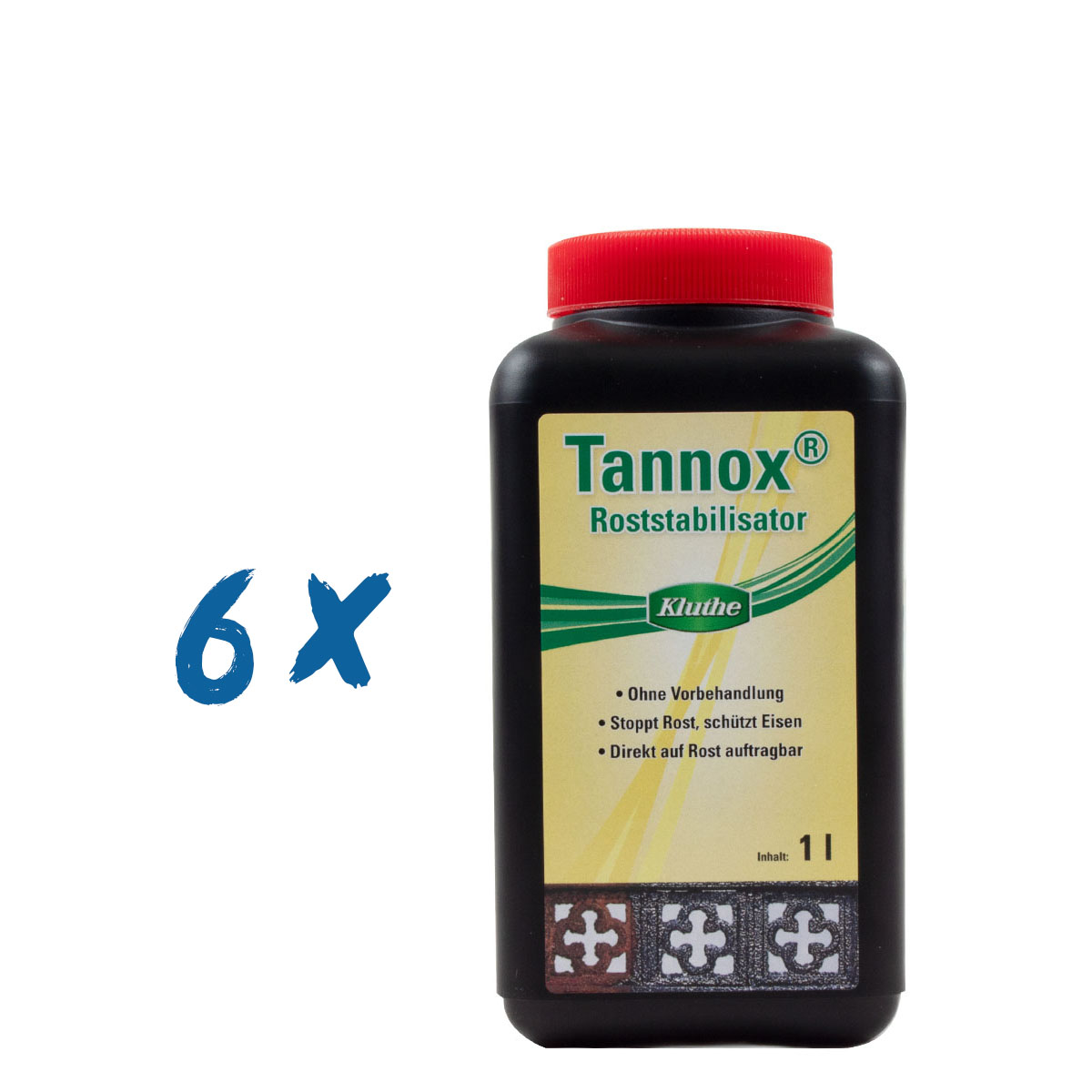 6 x Kluthe Tannox 1L Roststabilisator, Rostumwandler