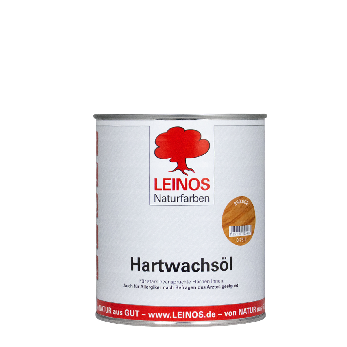 Leinos Hartwachsöl 290 0,75L farblos, seidenmatt, Holzöl, Hartwachsöl